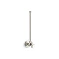 Product Image of 1/2" Npt Angle Supply w/ Stop w/ Cross Handle, Annealed Vertical Tube (Polished Nickel), K-7638-SN