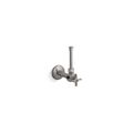 Product Image of 1/2" Angle Supply w/ Stop, Cross Handle, Rigid Vertical Tube (Titanium), K-7653-TT