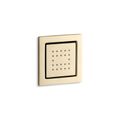 Product Image of WaterTile Square 22-Nozzle 1-Function Body Spray, 2.5 Gpm (French Gold), K-8003-AF