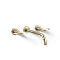 Product Image of Purist Wall-Mount Bathroom Faucet Trim w/ Lever Handles, 1.2 Gpm (French Gold), K-T14414-4-AF