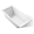 Product Image of Underscore 66" x 32" Rectangular Drop-In Bathtub with Reversible Drain (White)