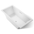 Product Image of Underscore 72" x 36" Rectangular Drop-In Bathtub with Center Drain (White)