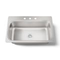 Product Image of 33" Top-Mount Single-Bowl Kitchen Sink (Stainless Steel), K-20060-3-NA