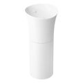 Product Image of Veil 16" Round Pedestal Bathroom Sink (White), K-20701-0