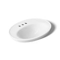 Product Image of 22-1/4" Oval Drop-In Bathroom Sink (White), K-2075-4-0