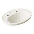 Product Image of Serif 22-1/4" Oval Drop-In Bathroom Sink (Biscuit), K-2075-8-96
