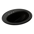 Product Image of Pennington 20-1/4" Oval Drop-In Bathroom Sink (Black), K-2196-4-7