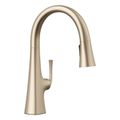 Product Image of Graze Pull-Down Kitchen Sink Faucet w/ Three-Function Sprayhead (Vibrant Brushed Bronze), K-22063-BV