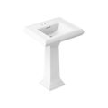 Product Image of Memoirs Classic 24-1/4" Rectangular Pedestal Bathroom Sink (White), K-2238-4-0