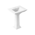 Product Image of Memoirs Stately 25" Rectangular Pedestal Bathroom Sink (White), K-2344-4-0