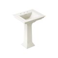 Product Image of Memoirs Stately 25" Rectangular Pedestal Bathroom Sink (Biscuit), K-2344-8-96
