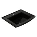 Product Image of Archer 22-3/4" Rectangular Drop-In Bathroom Sink (Black), K-2356-1-7