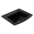 Product Image of Archer 22-3/4" Rectangular Drop-In Bathroom Sink (Black), K-2356-8-7