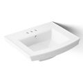 Product Image of 24" Rectangular Pedestal Bathroom Sink (White), K-2358-4-0