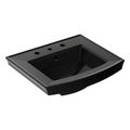 Product Image of Archer 24" Rectangular Pedestal Bathroom Sink (Black), K-2358-8-7