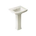Product Image of Archer 24" Rectangular Pedestal Bathroom Sink (Biscuit), K-2359-4-96
