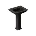 Product Image of Archer 24" Rectangular Pedestal Bathroom Sink (Black), K-2359-8-7