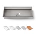 Product Image of 44" Undermount Single-Bowl Workstation Kitchen Sink (Stainless Steel), K-23652-NA