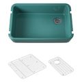 Product Image of Ironridge 34" Undermount Single-Bowl Farmhouse Kitchen Sink (Teal), K-24268-17