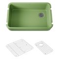 Product Image of Ironridge 34" Undermount Single-Bowl Farmhouse Kitchen Sink (Fresh Green), K-24268-34