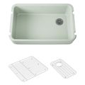 Product Image of Ironridge 34" Undermount Single-Bowl Farmhouse Kitchen Sink (Aspen Green), K-24268-42