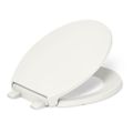 Product Image of Readylatch Quiet-Close Round-Front Toilet Seat w/ Antimicrobial Agent (Biscuit), K-24494-A-96