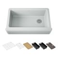 Product Image of Riverby 35-3/4" Undermount Single-Bowl Farmhouse Workstation Kitchen Sink (Ice Grey), K-24564-PC-95