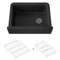 Product Image of Cairn 29-11/16" Undermount Single-Bowl Farmhouse Kitchen Sink (Matte Black), K-25787-CM1