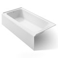 Product Image of Avec 72" x 36" Alcove Bathtub with Left Drain (White)