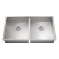 Product Image of Vault 32" Undermount Double-Bowl Kitchen Sink (Stainless Steel), K-25940-NA