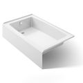 Product Image of Entity 60" x 36" Alcove Bathtub with Left Drain (White)