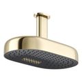 Product Image of Statement Oblong 14" Two-Function Rainhead, 2.5 Gpm (Vibrant French Gold), K-26295-AF