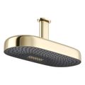 Product Image of Statement Oblong 18" Two-Function Rainhead, 2.5 Gpm (Vibrant French Gold), K-26297-AF