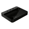 Product Image of Vox 23" Rectangular Vessel Bathroom Sink (Black), K-2660-8-7
