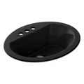 Product Image of Bryant 20-1/4" Oval Drop-In Bathroom Sink (Black), K-2699-4-7