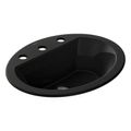 Product Image of Bryant 20-1/4" Oval Drop-In Bathroom Sink (Black), K-2699-8-7