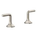 Product Image of Occasion Deck-Mount Bath Faucet Handles w/ Lever Design (Vibrant Brushed Nickel), K-27018-4-BN