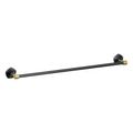 Product Image of Occasion 24" Towel Bar (Matte Black w/ Brushed Moderne Brass), K-27061-BMB
