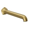 Product Image of Occasion Wall-Mount Bath Spout w/ Straight Design, 12" (Vibrant Brushed Moderne Brass), K-27115-2MB