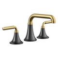 Product Image of Tone Widespread Bathroom Faucet, 1.0 Gpm (Matte Black w/ Brushed Moderne Brass), K-27416-4K-BMB