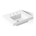 Product Image of 24" Square Pedestal Bathroom Sink (White), K-2757-8-0
