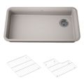 Product Image of Cairn 33" Undermount Single-Bowl Kitchen Sink (Matte Taupe), K-27785-CM3
