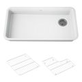Product Image of Cairn 33" Undermount Single-Bowl Kitchen Sink (Matte White), K-27785-CM6