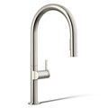 Product Image of Components Pull-Down Kitchen Sink Faucet with Two-Function Sprayhead (Vibrant Polished Nickel), K-28268-SN