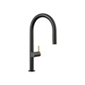 Product Image of Components Touchless Pull-Down Kitchen Sink Faucet w/ Two-Function Sprayhead (Matte Black w/ Brushed Moderne Brass), K-28270-RT2-BMB