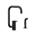 Product Image of Components Single-Handle Kitchen Sink Faucet w/ Two-Function Extended-Reach Spout And Side Sprayer (Matte Black), K-28274-BL