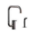 Product Image of Components Single-Handle Kitchen Sink Faucet w/ Two-Function Extended-Reach Spout And Side Sprayer (Vibrant Titanium), K-28274-TT