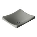 Product Image of Demilav 18-1/4" Rectangular Vessel Bathroom Sink, No Overflow (Thunder Grey), K-2833-58