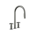 Product Image of Billet Pull-Down Kitchen Sink Faucet w/ Two-Function Sprayhead (Vibrant Titanium), K-28671-9-TT