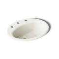 Product Image of 19-1/4" Oval Drop-In Bathroom Sink (Biscuit), K-2905-8-96